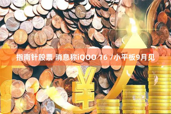 指南针股票 消息称iQOO 16 /小平板9月见